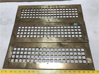 6 1/2"x21 1/2" Brass Floor Registers