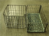 (2) Wire Metal Crates