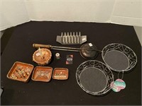 Various Metal & Clay Dishes