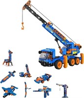 8-in-1 Crane Truck Building Set