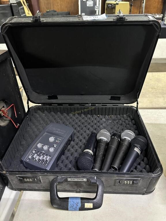 Five Microphones in Case with Fishman Control -