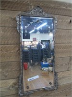 DECO  MIRROR 28H X 13W   OVERAL CLEAN DATED 1928