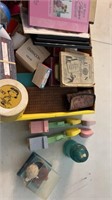 Lot of Avon, decor items, toys, books and more