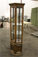 Curio Cabinet, Approx 20"x12"x71"