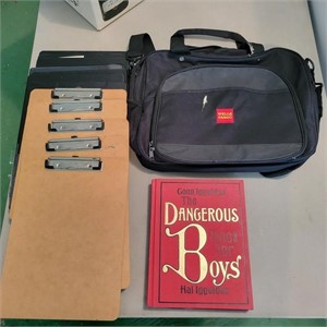 Clipboards, Computer Bag, & Book