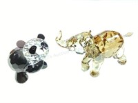 (2) Swarovski Mini Crystal Figurines