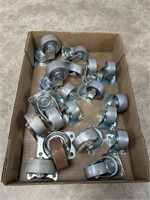 Assortment of steel casters