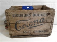 Caisse vintage Corona liqueurs douces