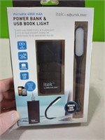 New Power Bank & USB Book Light