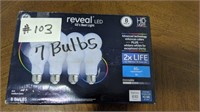 REVEAL LED 7 BULBS 60W REPLACEMENT 8W