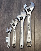 4 Adjustable Wrenches