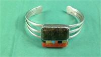 Vintage sterling silver bracelet marked NC