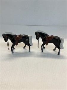 2  Vintage Cast Horses