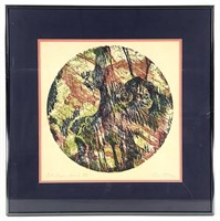 Gracie Rose McCay, Framed Woodcut Lost Lagoon VIII