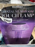 MERKURY CRYSTAL MUSHROOM TOUCH LAMP
