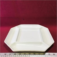 Ceramic Divided Condiment Serving Plate