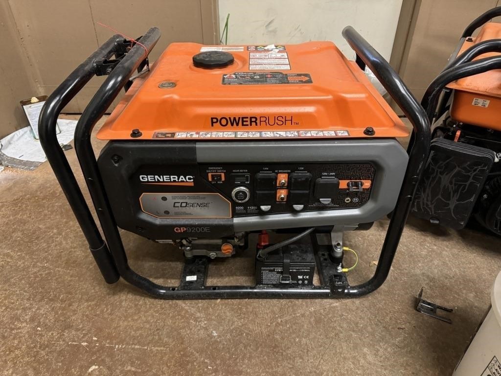 UNUSED GENERAC POWER RUSH GP9200E