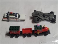 Ghostbusters Car, Batmobile & Train