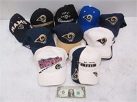 Lot of St. Louis/Los Angeles Rams NFL Hats
