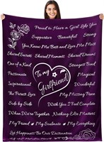 Romantic GF BF Throw Blanket 65"x50"