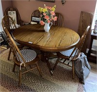 Dining table with 6 chairs