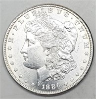 1886-S Morgan Silver Dollar BU