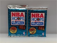 (2) 1994-95 Hoops Series1 Basketball Packs