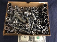 Lot of Mac and craftsman sockets  various sizes