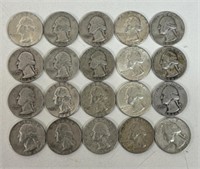 (20) WASHINGTON QUARTER DOLLARS