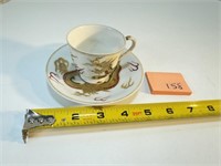 1940's Japanese Golden Dragon Tea Cup & Saucer