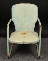Vintage Clamshell Chair- Outdoor Pressed Steel