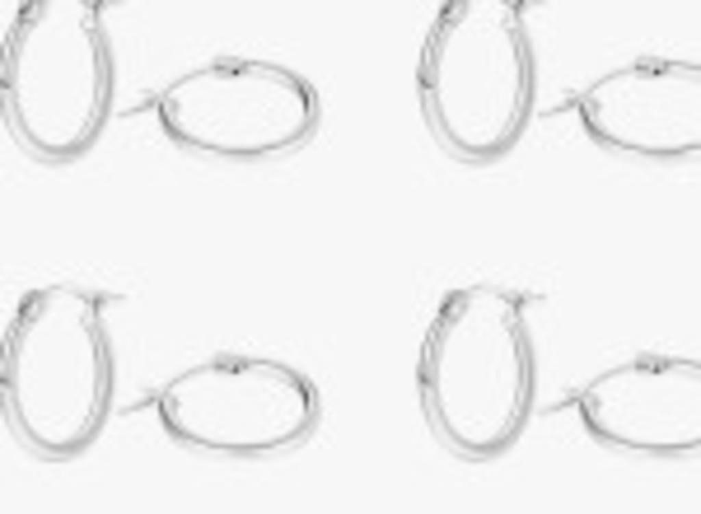 (New)8 Pairs Surgical Steel Hoop Earrings For