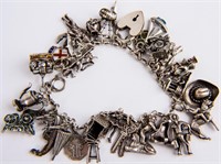 Jewelry Sterling Silver Charm Bracelet