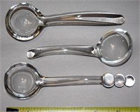 (3) Vtg Glass Mayo Ladles w/ Imperial Candlewick