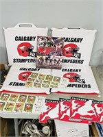 CFL Calgary Stampeders, cushions, cards, book