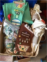 Junior Girl Scout sash
Patches,