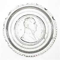 LEE/ROSE NO. 586 CUP PLATE, colorless, embossed
