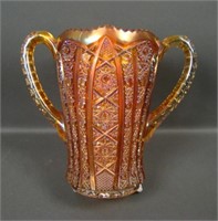 Vintage Imperial Marigold Octagon Celery Vase