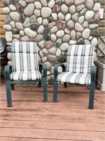 Pair of matching lawn chairs