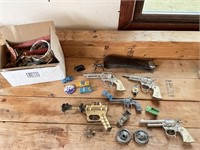 Vintage toy guns and other toys