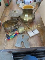 assorted brass type decor base trinket box