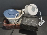 Crock-ette, Sound Machine and 2 Alarm Clocks