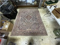 6'x9' area rug in floral pink patterns