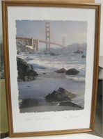 Framed Golden Gate Bridge Poster - 26.5" x 39"