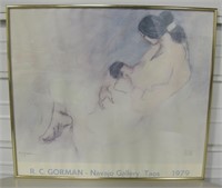 1979 RC Gorman Navajo Gallery, Taos Poster
