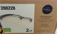 2ct Flushmount LED Lights