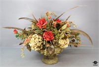 Artificial Floral Arrangement in Resin Container