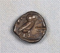 Ancient Athens Tetradrachm Owl Coin