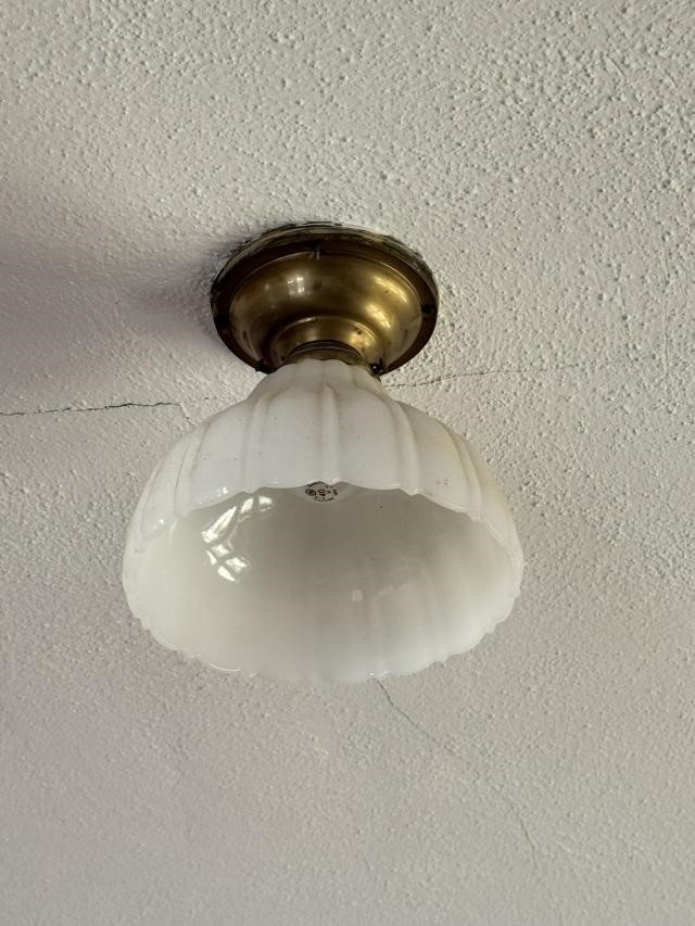 SET of 4 Brass Base Ceiling Lights