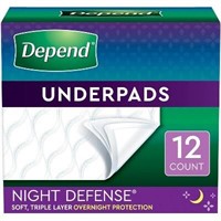 $12  Depend Bed Protectors - 12ct